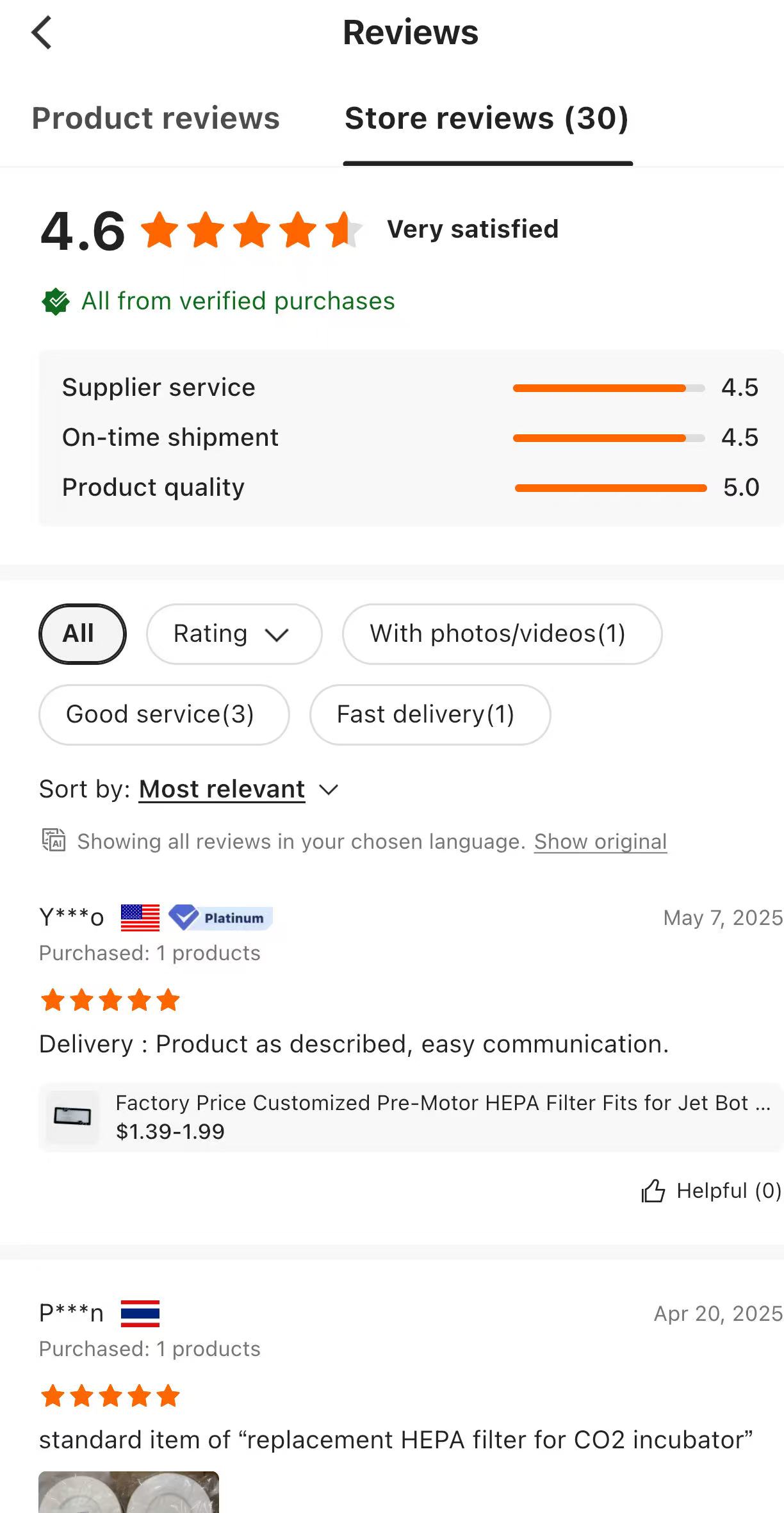 GOOD REVIEWS (1) GOOD REVIEWS (1)