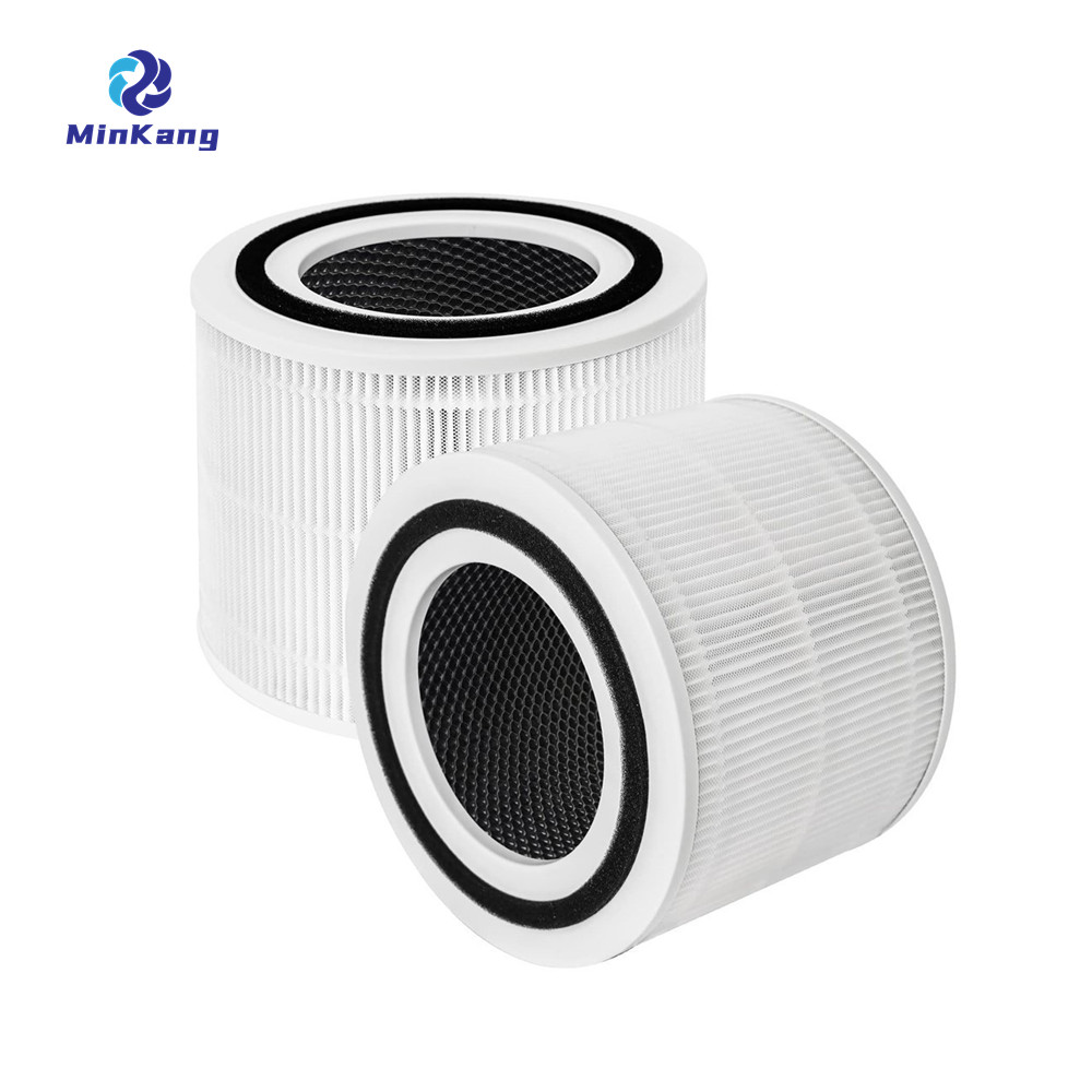 White Core 300-RF 3-in-1 H13 True HEPA Cartridge vacuum Filter for Air Purifier Activated carbon filtration