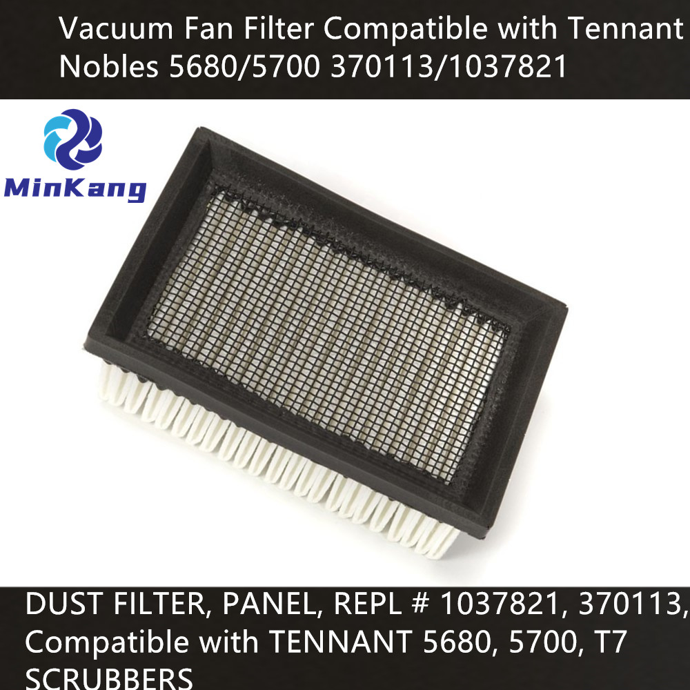 1037821 Fan dust panel filter for Tennant Nobles 5680/5700 370113 