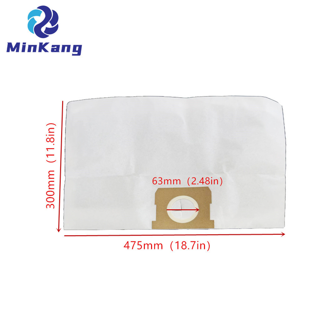 Replacement STANDARD DUST Filter BAG for HART 3-5 GALLON and Most Brands HART, Hyper Tough, Shop-Vac & Vacmaster Wet/Dry Vacs