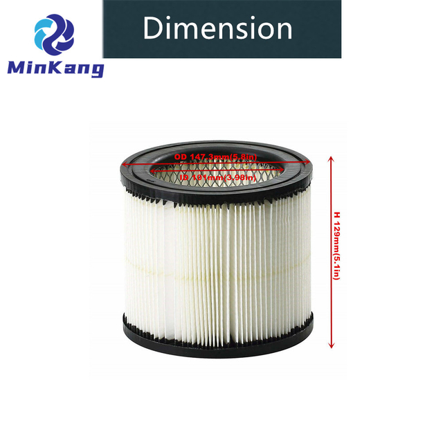 9-17909 General Purpose Pleated paper Filter for craftsman wall vacs with stock number 9-17775