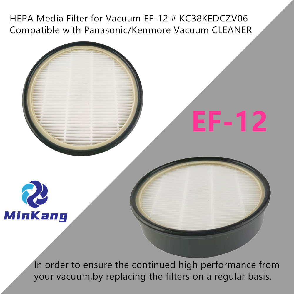 EF-12 HEPA Media Filter for Kenmore Upright Vacuum Cleaners，Replaces Part # 20-60512 KC38KEDCZV06 60512（gray+white））