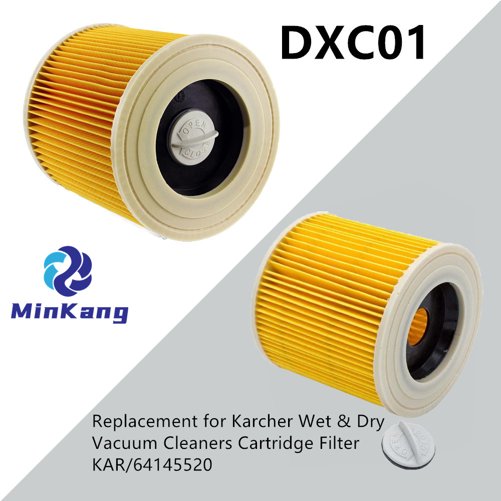 Yellow DXC01 Cartridge vacuum HEPA filter for Original KARCHER Wet/Dry Vacuum Cleaner WD