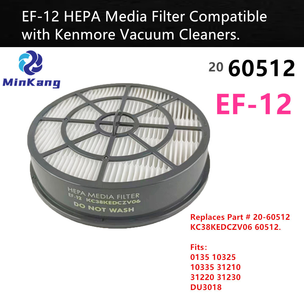 EF-12 HEPA Media Filter for Kenmore Upright Vacuum Cleaners，Replaces Part # 20-60512 KC38KEDCZV06 60512. 