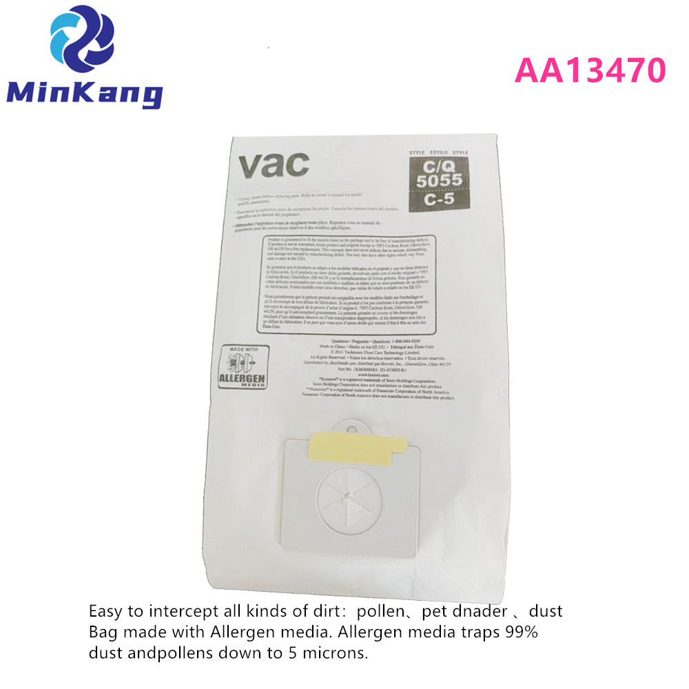 Filter Dust paper bag C/Q 5055 C-5 for Kenmore / Panasonic 609307/609439 Series Canisters vacuum cleaner 