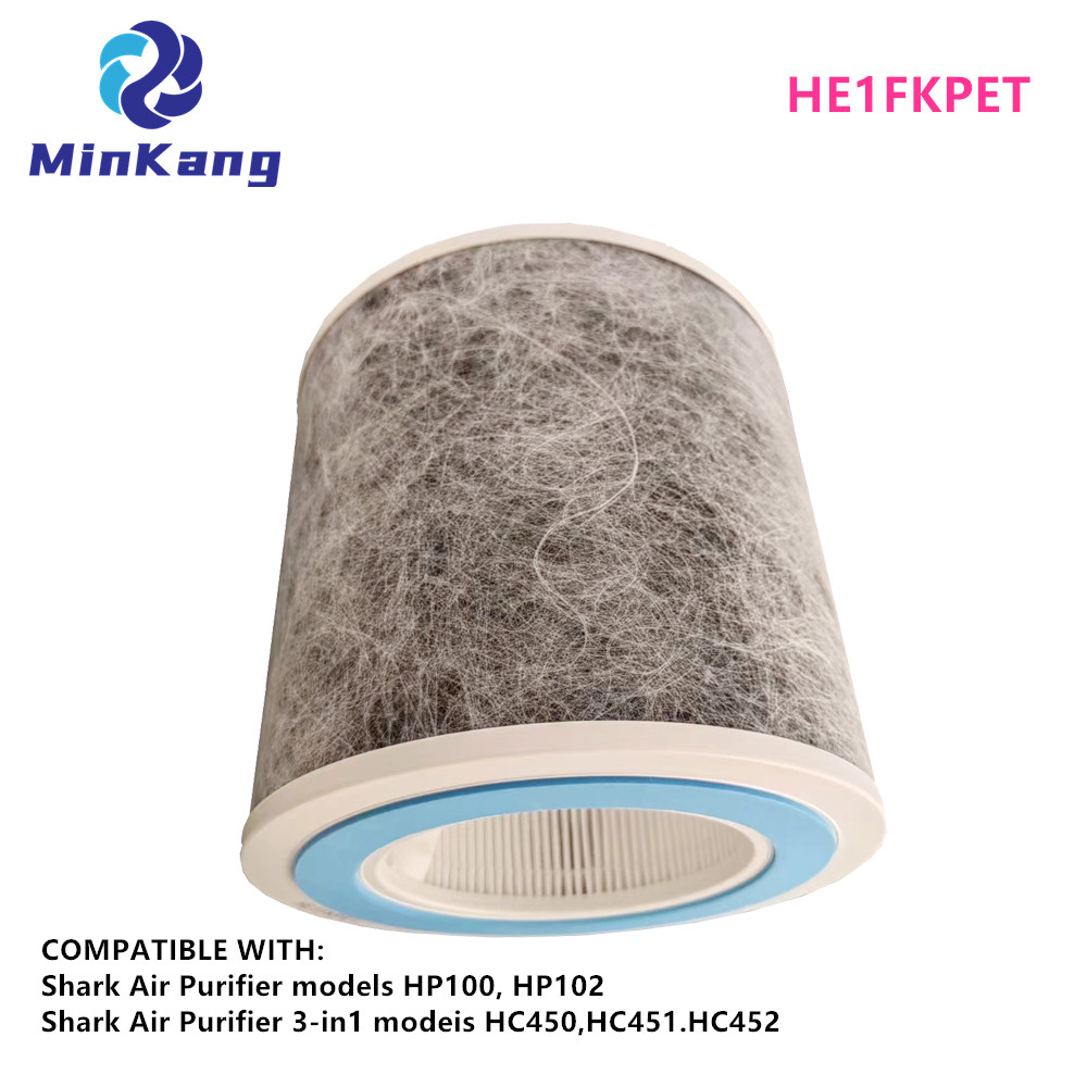 Replacement 3-in-1 True HEPA Cartridge vacuum Filter for Shark Air Purifier Activated carbon filtration system