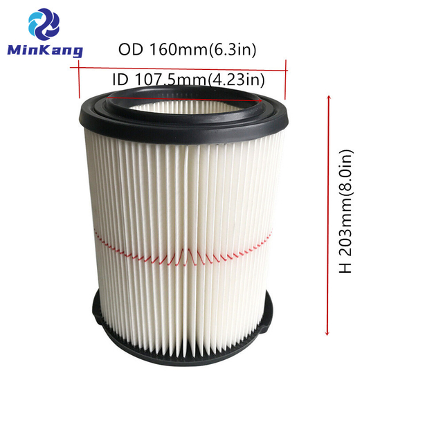 White 009-38754 38754  Cartridge vacuum filter for CRAFTSMAN CMXZVBE38754 Red Stripe General Purpose Wet/Dry Vac