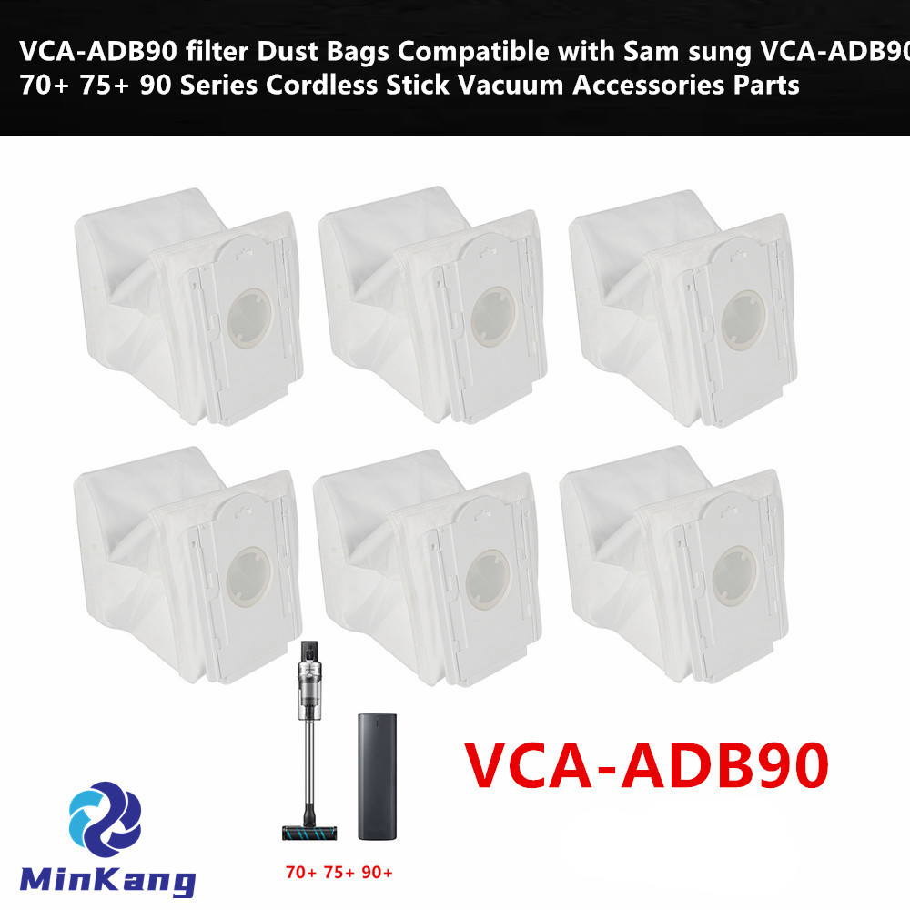 VCA-ADB90 HEPA filter cloth Dust Bags for Samsung 70+ 75+ 90 Series Cordless Stick Vacuum