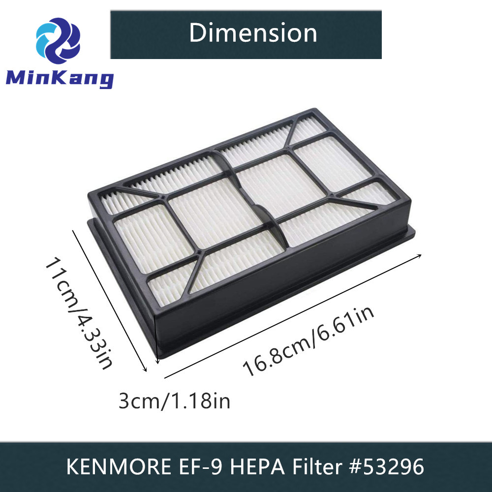 EF-9 HEPA Media Exhaust Filter for Kenmore Bagless Canister vacuum 22614(600 series) and 10065