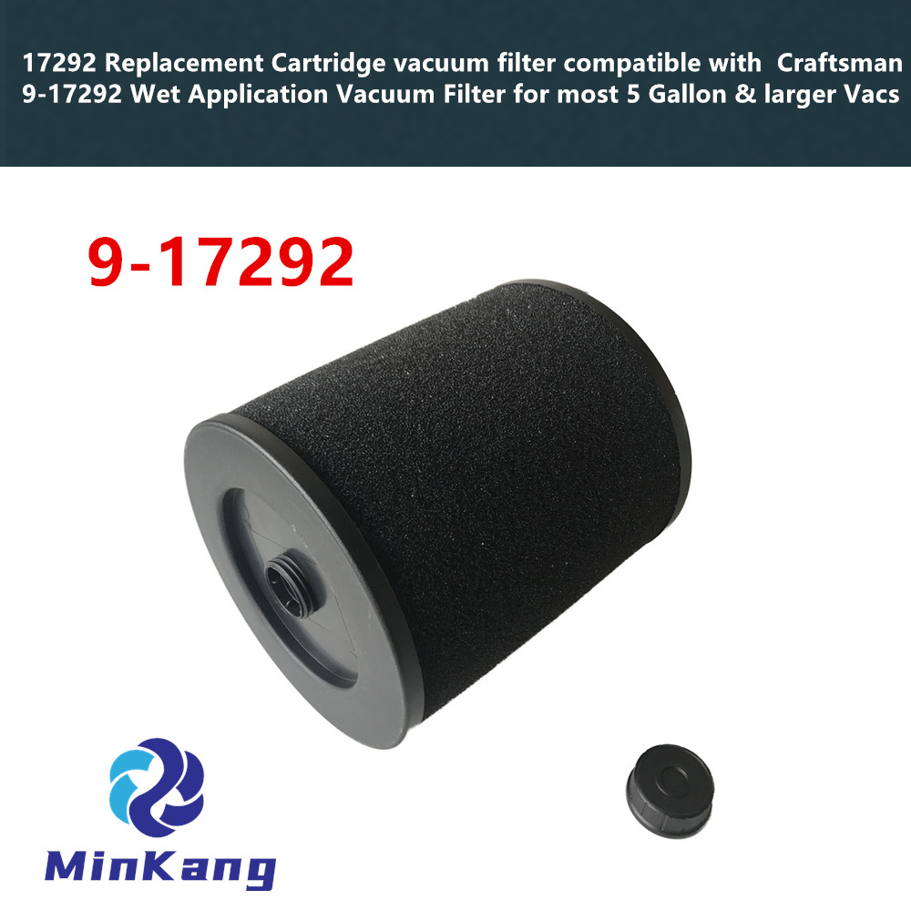 17292 Replacement Cartridge vacuum foam filter for Craftsman Wet Application Vacuum Filter for most 5 Gallon & larger Vacs