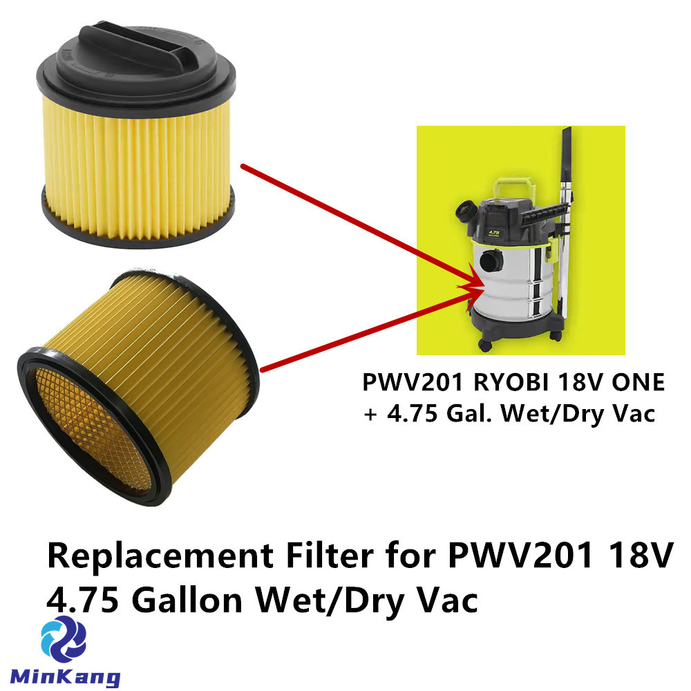  A32RF03N Replacement filter for PWV201 RYOBI 18V ONE+ 4.75 Gal. Wet/Dry Vacuum