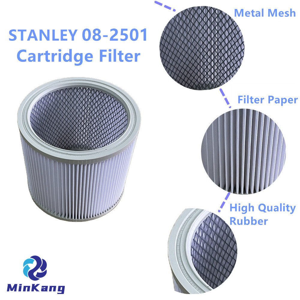 White 08-2501 Cartridge vacuum HEPA Filter for Stanley Most 5-18 Gallon Wet/Dry shop vacuum cleaner parts