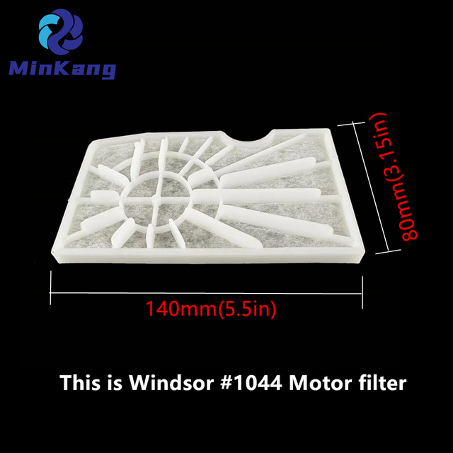  #1044 Motor White Plastic filter for Windsor Versamatic Pre-Motor Models: VS 14 & 18 & VSE 1-3