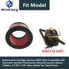 Fine Dust Cartridge Filter for Vacmaster Professional industrial Vacuum 5 Gallon Jobsite Vac, Beast Series