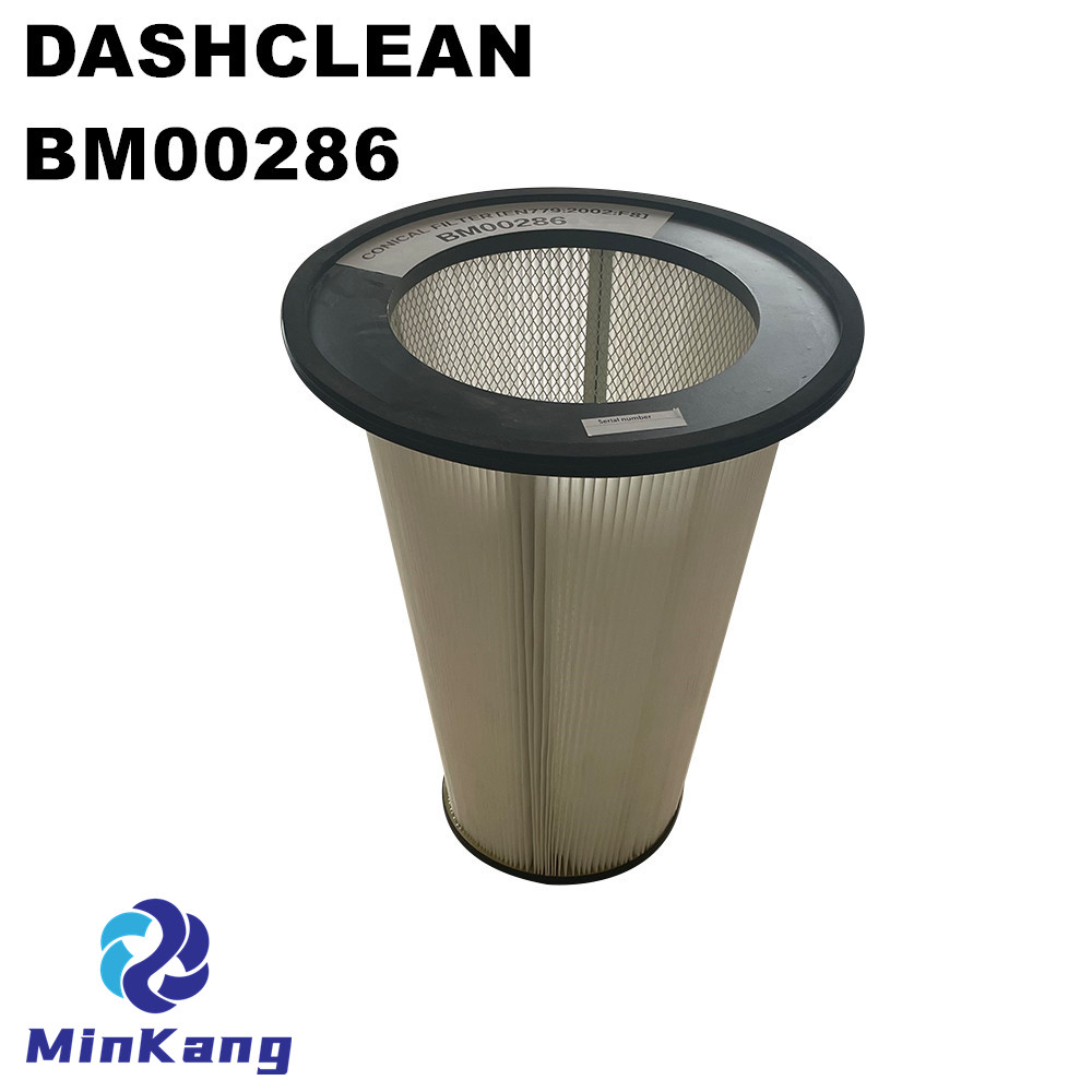 BM00286 cartridge PET conical filter Replacement for Dashclean Industrial vacuum parts
