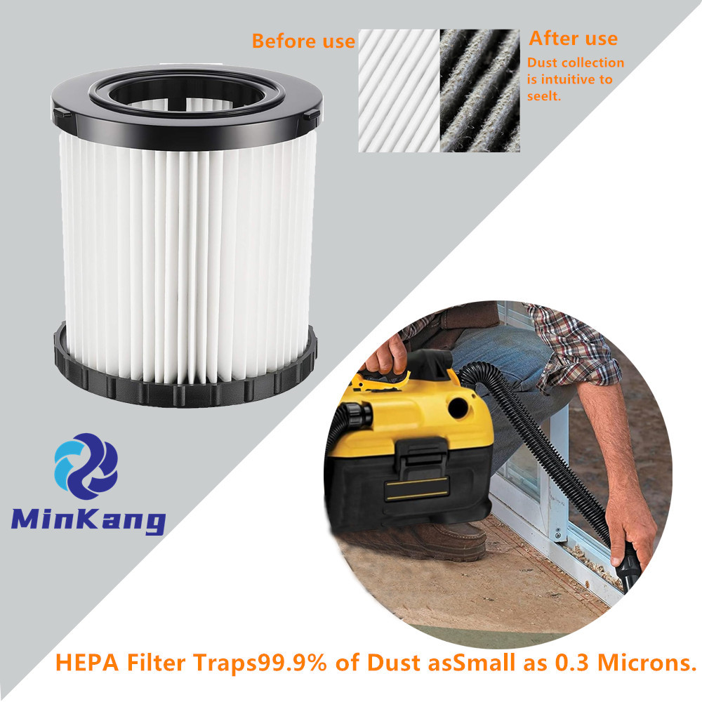 DCV581H HEPA Filter for DEWALT DCV580 DCV5801H Washable and Reusable vacuum 