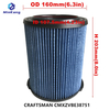Blue 38751 9-38751 Cartridge vacuum HEPA filter for Craftsman 38751 Fine Dust Wet/Dry Vac Filter 