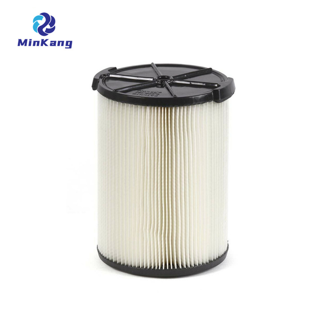 VF4000 Cartridge Vacuum HEPA Filter 1-Layer Standard Wet/Dry Vac Filter for RIDGID Vacs 5-20 Gallons 18-75L (white）