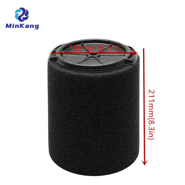 Black VF7000 Foam Wet Application Only Vac Replacement for Ridgid 5-20 Gallon Vacuum Cleaner Accessories