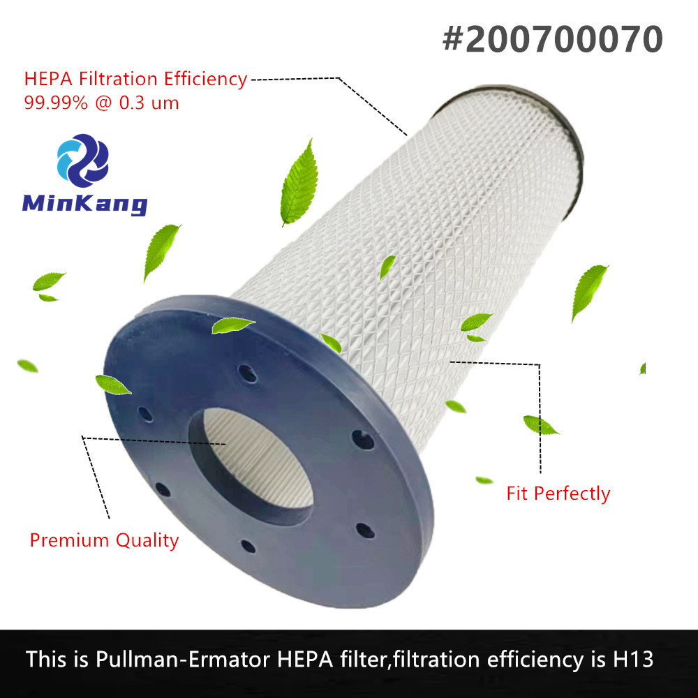 200700070 Vacuum/Extractor HEPA Filter for Pullman Holt Ermator Models S-Series S13, S26, S36, S1400 and Bona DCS 70(white+blue)