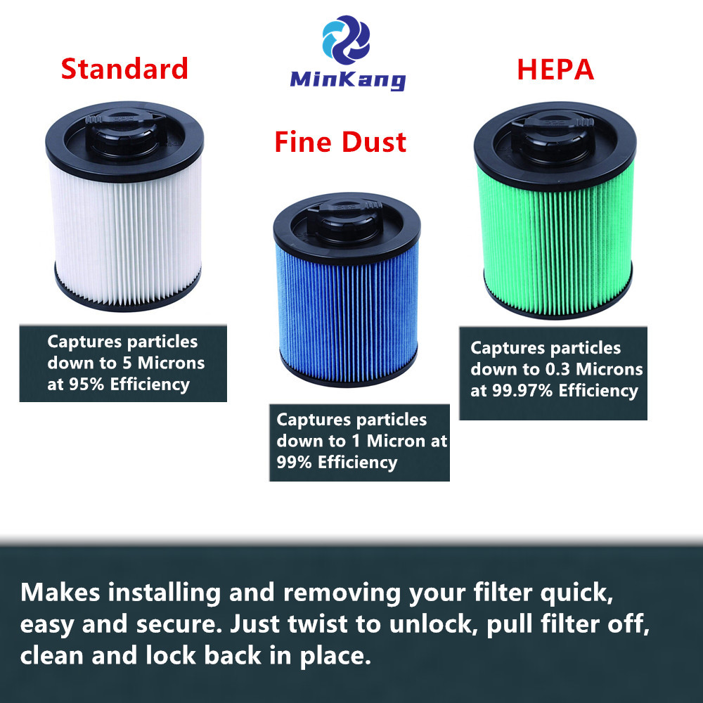 Blue DXVC6912 Fine dust Cartridge Filter fits for DeWalt Wet/Dry Vacuum Cleaner Accessories