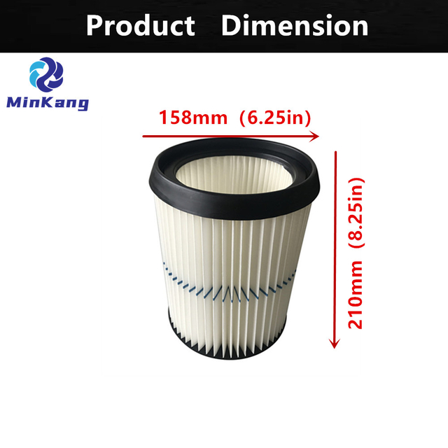 9-17812 High Performance Pleated Paper Vacuum Dirt blue stripe Filter for Craftsman Dry Debris Pick-up Only