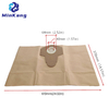 Dust Filter Bag for Parkside PWD25 A2 vacuum cleaner 