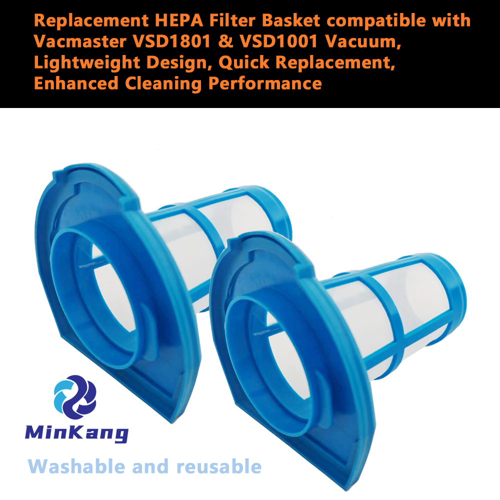 Replacement HEPA Filter Basket for Vacmaster VSD1801 & VSD1001 wash vacuum filter