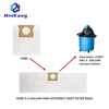 VHBS HIGH EFFICIENCY dust Filter Bags for Vacmaster VJ507 VAC 5 GALLON vacuum cleaner VJC507P, VJC607PF most Shop-Vac Wet/Dry Vacuum Cleaners (5 to 6 gallon)