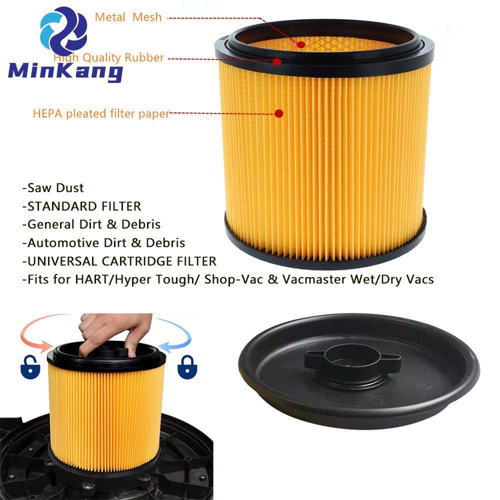 STANDARD CARTRIDGE vacuum filter For HART/Hyper Tough/ Shop-Vac& Vacmaster Wet/Dry Vacs