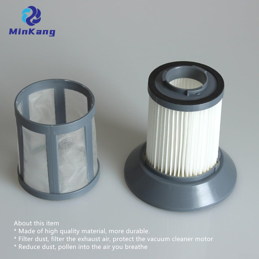 HEPA Filter & Insert Nylon Filter for Bomann BS 9022 CB for Clatronic BS 1293 Eco Cyclon, for Midea VCA351 MVCC33A5 Robot Vacuum 