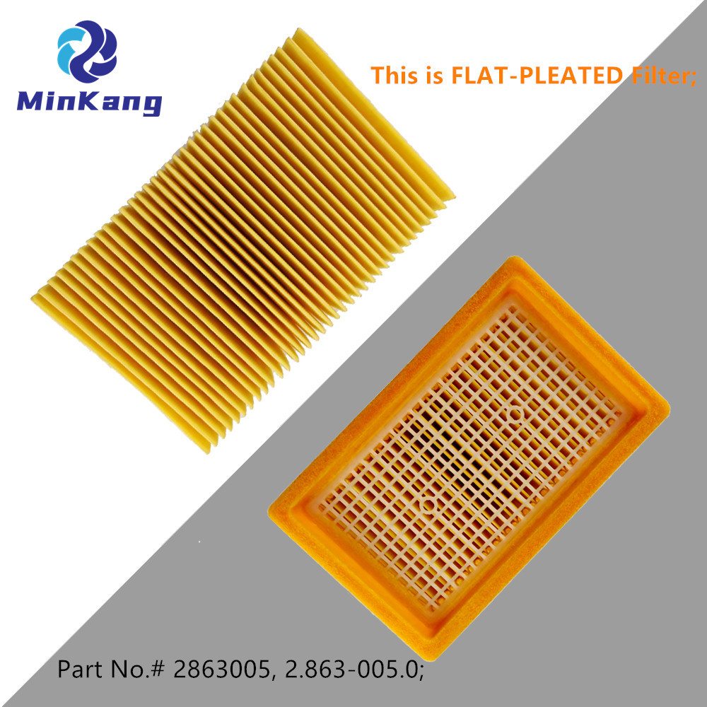 vacuum cleaner hepa filter for Karcher Pleated Filter 2.863-005.0 / 2.863005.0 vacuum cleaner parts