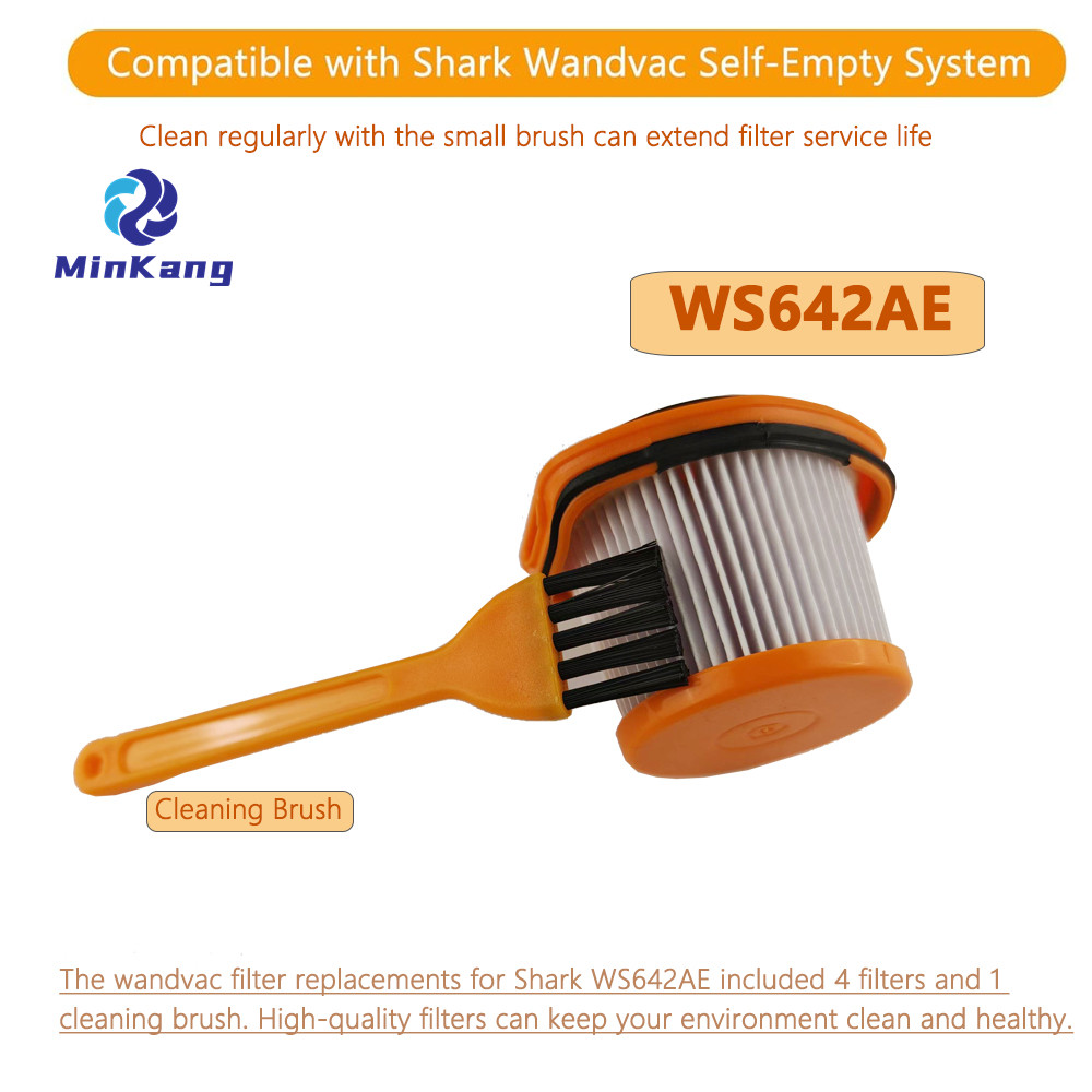 WS642AE Filter Replacement for Shark Wandvac Self-Empty System WS642AE Ultra-Lightweight Powerful Cordless Stick Vacuum