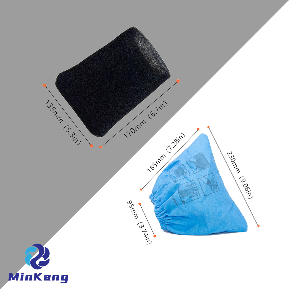 Replacement Fabric Filter Bag Vacuum cleaner FOAM WET FILTER for Lidl Parkside Wet Dry 19.8L PWD 20 A1 vacuum 