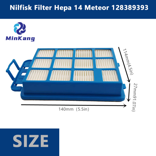 Vacuum HEPA Filter replacement for Nilfisk Filter Hepa 14 Meteor 128389393 vacuum cleaner parts