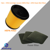 Cartridge vacuum HEPA Filter with Bayonet Cap Lid，foam Wet Filter for Parkside LIDL Wet/Dry Vacuum Cleaner PNTS 1500 B2 - IAN 72080