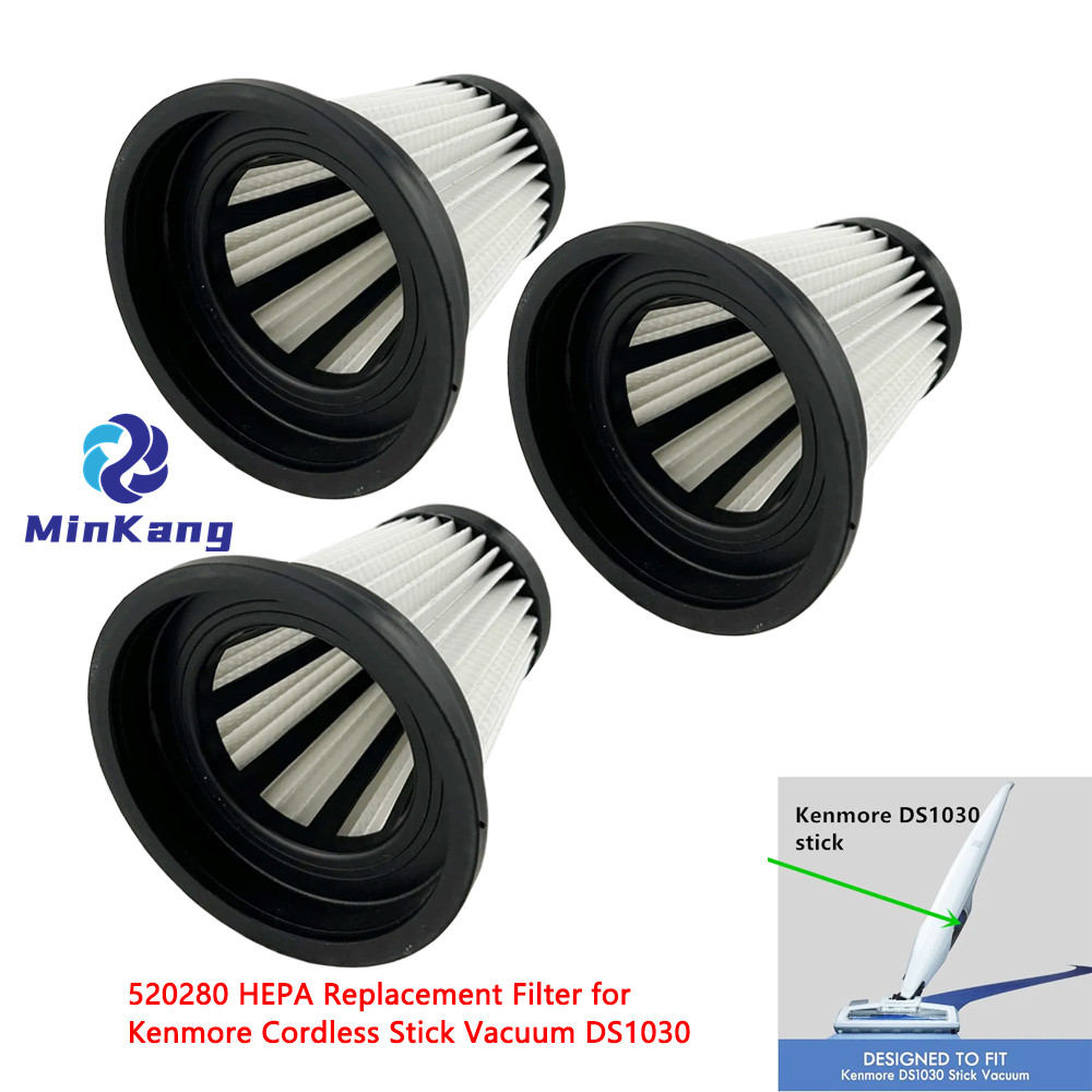Black 520280 HEPA Filter For Kenmore DS1030 Cordless stick vacuum cleaner