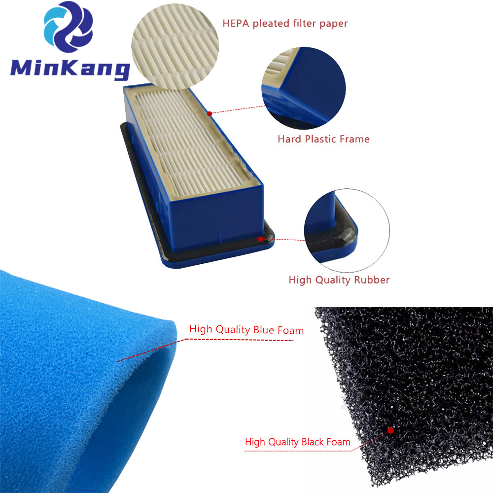  Washing Vacuum Cleaner Filters Compatible with Zelmer \ Bosch (00632555, 12000118, 00797694)
