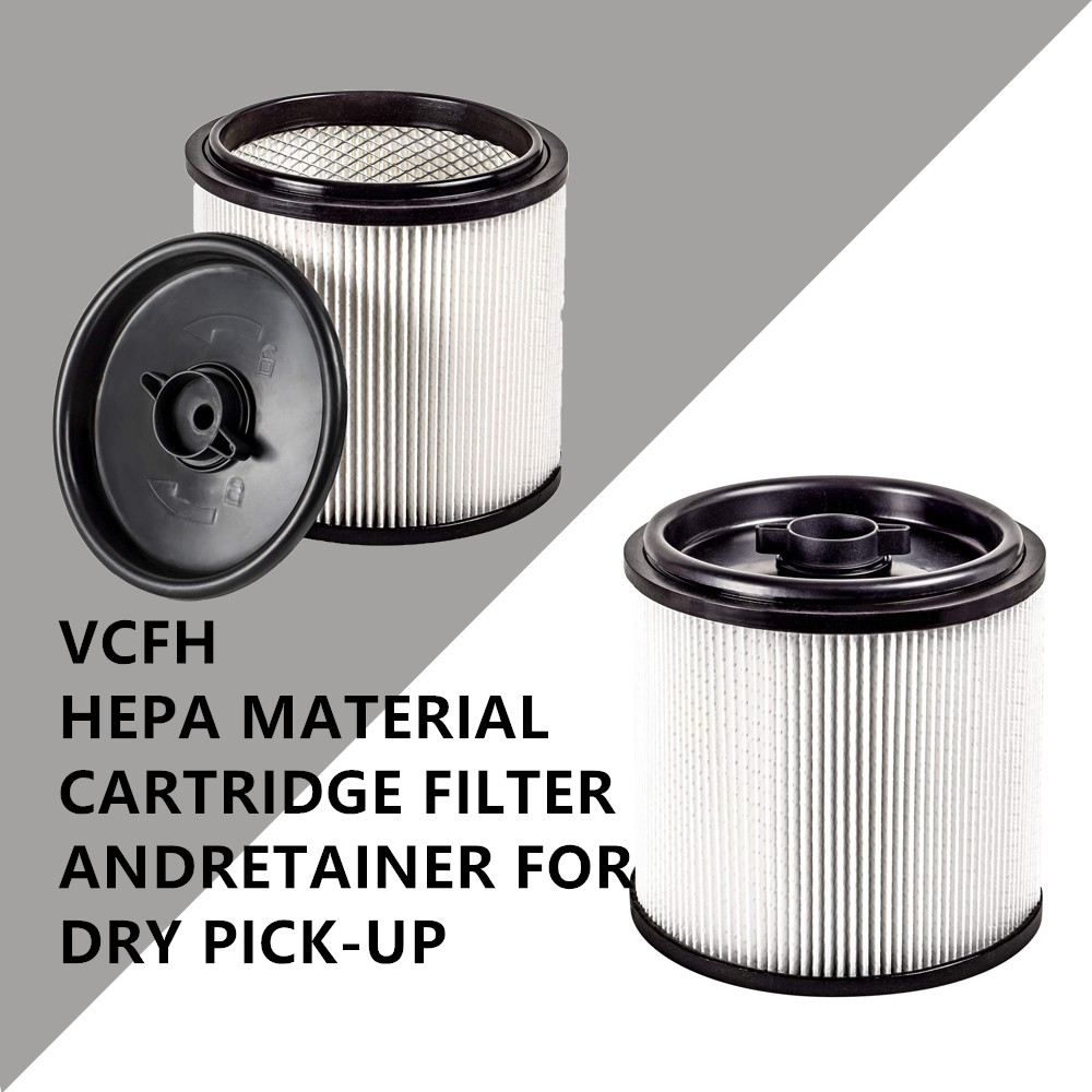 VCFH Hepa Fine Dust Cartridge Filter & Retainer for Vacmaster DRY PICK-UP