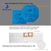 Vacuum DUST FILTER BAG and non-woven REUSABLE FILTER for Stanley and PorterCable 4 Gallon 