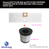 Vacuum DUST FILTER BAG and PET FILTER CARTRIDGE for STIHL SE 33,SEA 60(L),SEA 100(L)vacuum cleaner parts