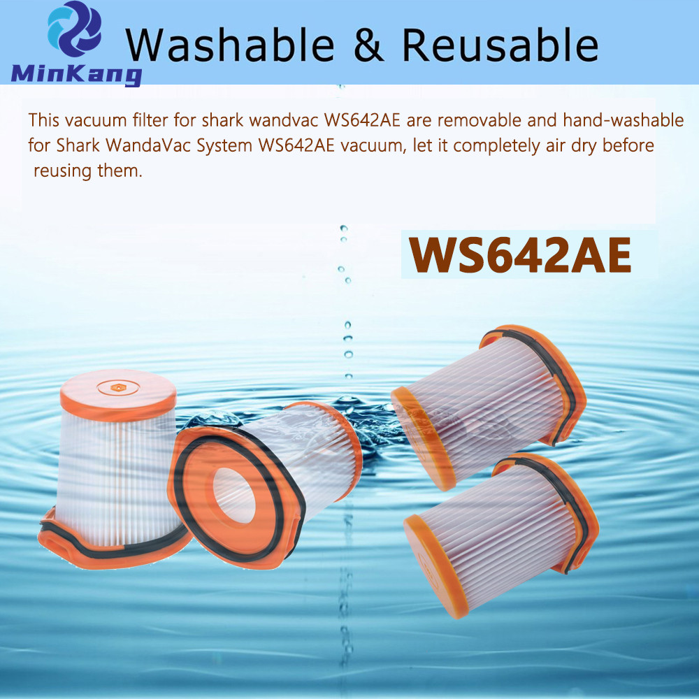 WS642AE Filter Replacement for Shark Wandvac Self-Empty System WS642AE Ultra-Lightweight Powerful Cordless Stick Vacuum