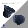 Reusable Filter dust bag for EINHELL wet/dry TE-VC 2230 SAC and TE-VC 2340 SAC vacuum cleaner 