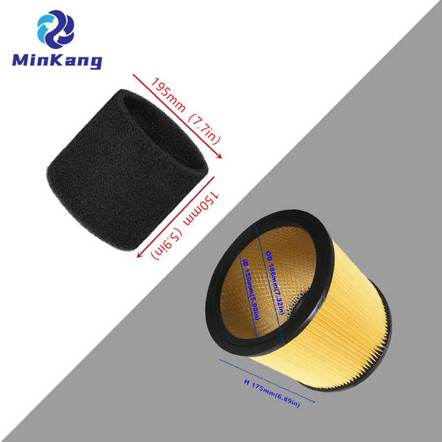 Hepa filter& foam filter for Vacmaster wet/dry Shop Vacuum VJF607PF