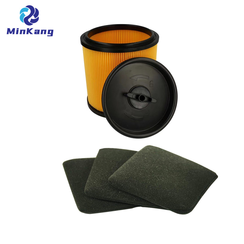 Cartridge vacuum HEPA Filter with Bayonet Cap Lid，foam Wet Filter for Parkside LIDL Wet/Dry Vacuum Cleaner PNTS 1500 B2 - IAN 72080