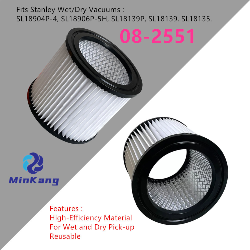 08-2551 Cartridge vacuum HEPA Filter for Stanley 5 Gallon Wet/Dry vacuum cleaner parts