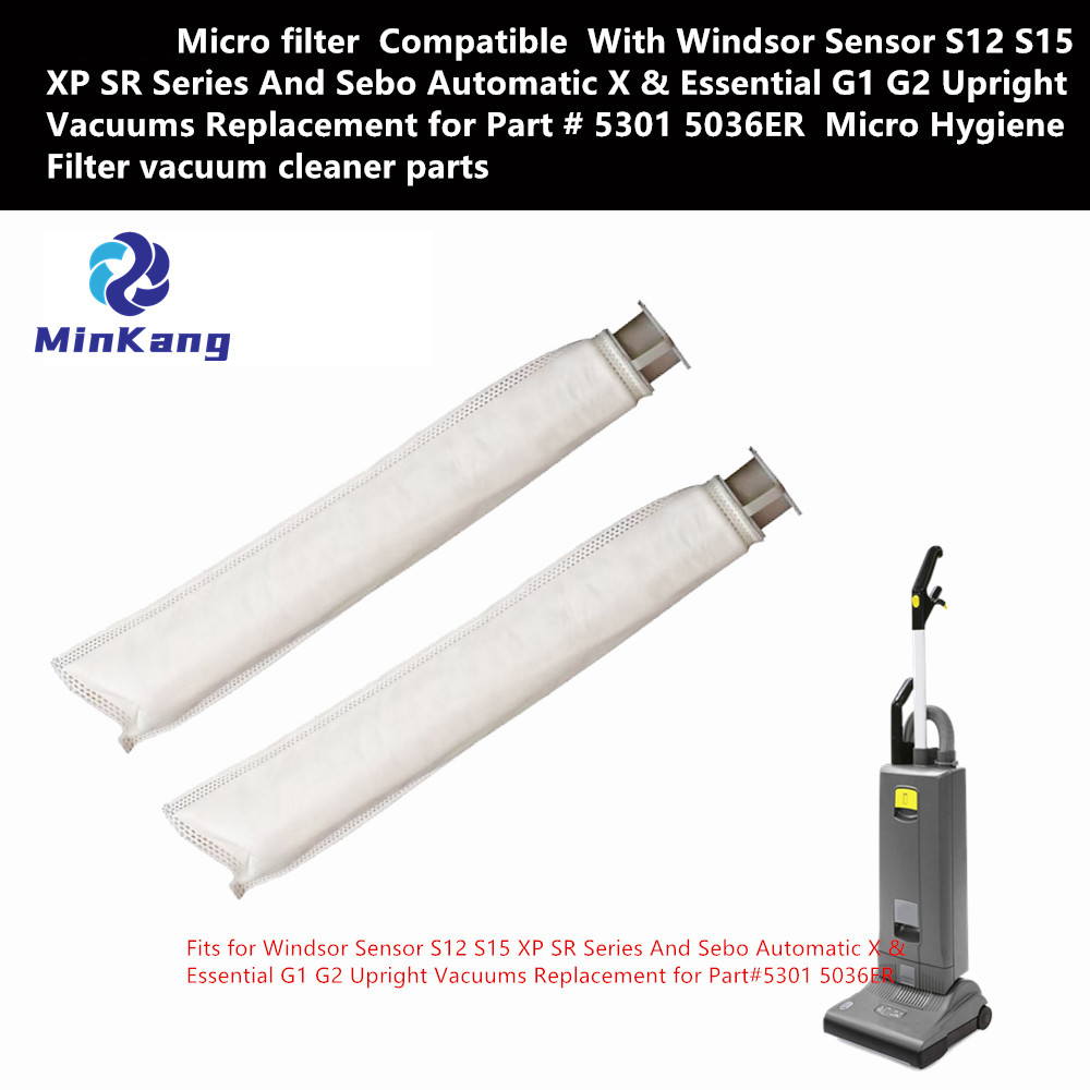 Micro filter for Windsor Sensor S12 S15 XP SR Series And Sebo Automatic X & Essential G1 G2 Upright Vacuums