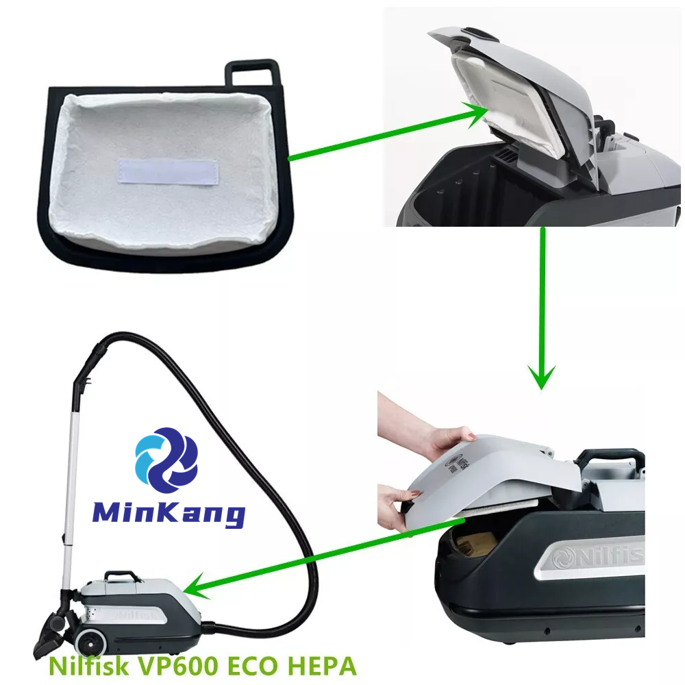 Non-woven Vacuum Cleaner filter dust bag for Nilfisk VP600 ECO HEPA STD BASIC BATTERY Vacuum Cleaner parts