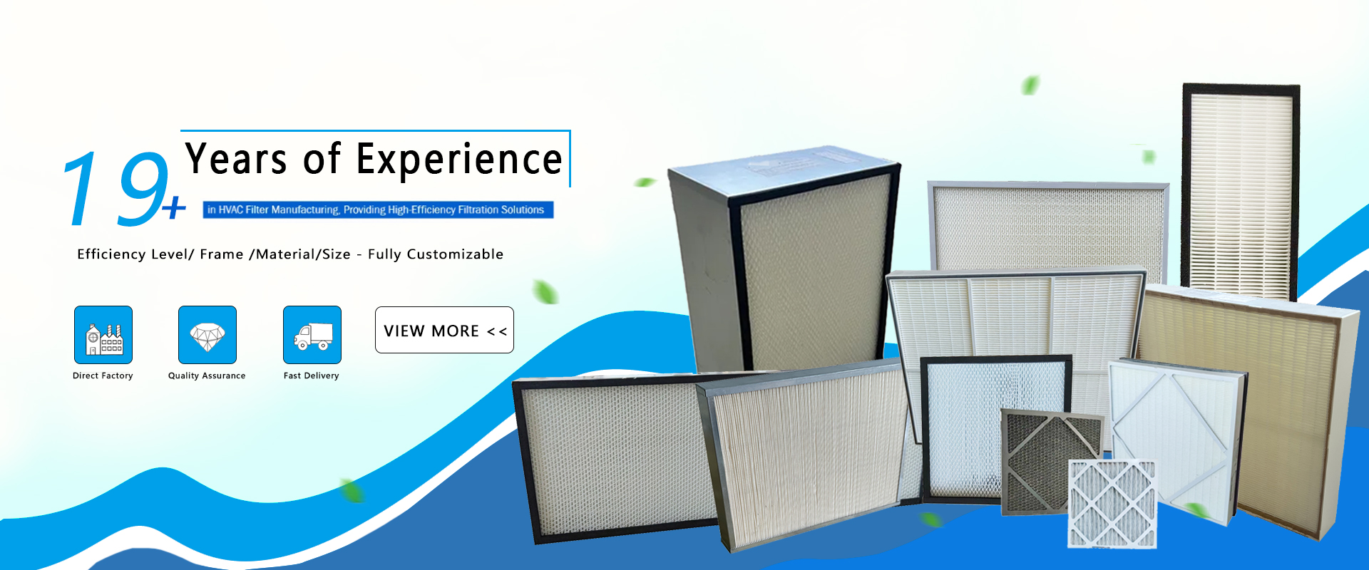19 years of experience in HVAC filter manufacturing