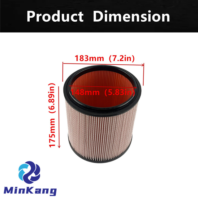  FINE DUST CARTRIDGE vacuum HEPA FILTER for CHANNELLOCK 5 GALLON AND LARGER MOST SHOP-VAC vacuums